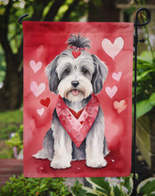 Load image into Gallery viewer, Tibetan Terrier Valentine’s Day Garden Flag – Dog-Themed Heart Yard Decor