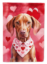 Load image into Gallery viewer, Vizsla My Valentine House Flag