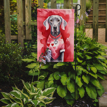 Load image into Gallery viewer, Weimaraner Valentine’s Day Garden Flag – Dog-Themed Heart Yard Decor