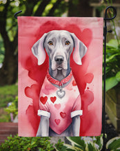 Load image into Gallery viewer, Weimaraner Valentine’s Day Garden Flag – Dog-Themed Heart Yard Decor