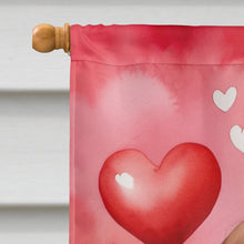 Load image into Gallery viewer, Welsh Springer Spaniel My Valentine House Flag