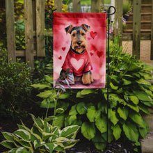 Load image into Gallery viewer, Welsh Terrier Valentine’s Day Garden Flag – Dog-Themed Heart Yard Decor