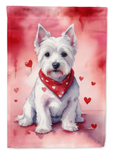 Load image into Gallery viewer, Westie Valentine’s Day Garden Flag – Dog-Themed Heart Yard Decor