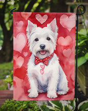 Load image into Gallery viewer, Westie Valentine’s Day Garden Flag – Dog-Themed Heart Yard Decor