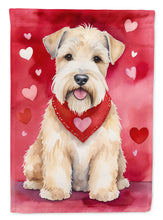 Load image into Gallery viewer, Wheaten Terrier My Valentine House Flag