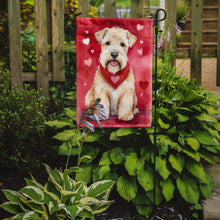 Load image into Gallery viewer, Wheaten Terrier Valentine’s Day Garden Flag – Dog-Themed Heart Yard Decor