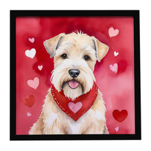Load image into Gallery viewer, Wheaten Terrier My Valentine Framed Metal Print