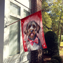 Load image into Gallery viewer, Wirehaired Pointing Griffon My Valentine House Flag