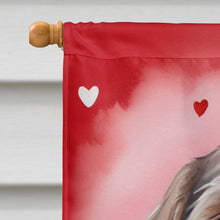 Load image into Gallery viewer, Wirehaired Pointing Griffon My Valentine House Flag