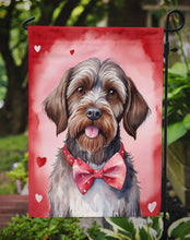Load image into Gallery viewer, Wirehaired Pointing Griffon Valentine’s Day Garden Flag – Dog-Themed Heart Yard Decor