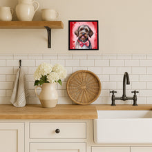 Load image into Gallery viewer, Wirehaired Pointing Griffon My Valentine Framed Metal Print