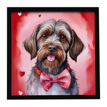 Load image into Gallery viewer, Wirehaired Pointing Griffon My Valentine Framed Metal Print