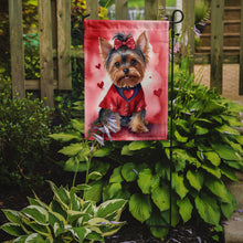 Load image into Gallery viewer, Yorkshire Terrier Valentine’s Day Garden Flag – Dog-Themed Heart Yard Decor