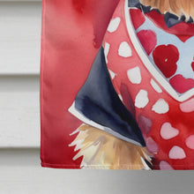 Load image into Gallery viewer, Yorkshire Terrier My Valentine House Flag