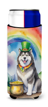 Load image into Gallery viewer, Alaskan Malamute St Patrick's Day Slim Can Huggers – Fun, Functional Drink Coolers for Every Occasion