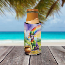 Load image into Gallery viewer, American Hairless Terrier St Patrick's Day Slim Can Huggers – Fun, Functional Drink Coolers for Every Occasion
