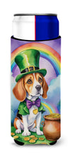 Load image into Gallery viewer, Beagle St Patrick's Day Slim Can Huggers – Fun, Functional Drink Coolers for Every Occasion