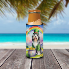 Load image into Gallery viewer, Bearded Collie St Patrick's Day Slim Can Huggers – Fun, Functional Drink Coolers for Every Occasion