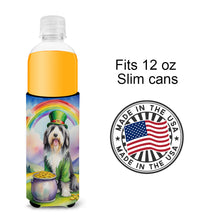 Load image into Gallery viewer, Bearded Collie St Patrick's Day Slim Can Huggers – Fun, Functional Drink Coolers for Every Occasion