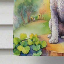 Load image into Gallery viewer, Bedlington Terrier St Patrick's Day House Flag