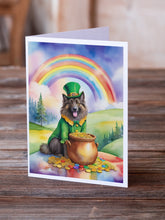 Load image into Gallery viewer, Belgian Tervuren St Patrick's Day Greeting Cards - Blank Note Cards – 8-Pack of Artist-Designed Cards with Envelopes