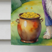 Load image into Gallery viewer, Bergamasco Sheepdog St Patrick's Day House Flag