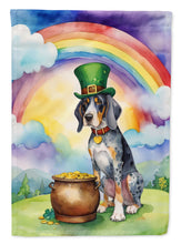 Load image into Gallery viewer, Bluetick Coonhound St Patrick's Day House Flag