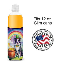 Load image into Gallery viewer, Border Collie St Patrick's Day Slim Can Huggers – Fun, Functional Drink Coolers for Every Occasion