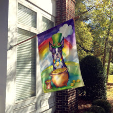 Load image into Gallery viewer, Boston Terrier St Patrick's Day House Flag