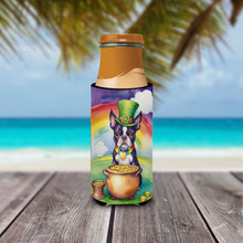 Load image into Gallery viewer, Boston Terrier St Patrick's Day Slim Can Huggers – Fun, Functional Drink Coolers for Every Occasion