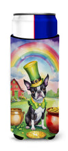 Load image into Gallery viewer, Boston Terrier St Patrick's Day Slim Can Huggers – Fun, Functional Drink Coolers for Every Occasion