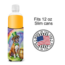 Load image into Gallery viewer, Boxer St Patrick's Day Slim Can Huggers – Fun, Functional Drink Coolers for Every Occasion