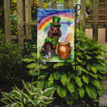 Load image into Gallery viewer, Boykin Spaniel St. Patrick’s Day Garden Flag – Dog with Pot of Gold &amp; Rainbow Yard Decor