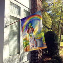 Load image into Gallery viewer, Brittany Spaniel St Patrick's Day House Flag