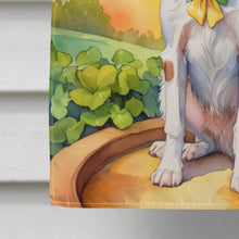 Load image into Gallery viewer, Brittany Spaniel St Patrick's Day House Flag