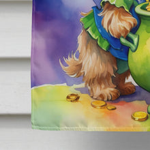 Load image into Gallery viewer, Brussels Griffon St Patrick's Day House Flag