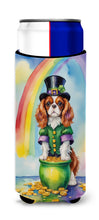 Load image into Gallery viewer, Cavalier Spaniel St Patrick's Day Slim Can Huggers – Fun, Functional Drink Coolers for Every Occasion
