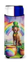 Load image into Gallery viewer, Chesapeake Bay Retriever St Patrick's Day Slim Can Huggers – Fun, Functional Drink Coolers for Every Occasion