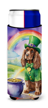 Load image into Gallery viewer, Cocker Spaniel St Patrick's Day Slim Can Huggers – Fun, Functional Drink Coolers for Every Occasion