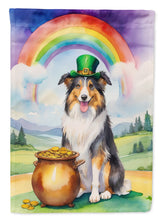 Load image into Gallery viewer, Collie St Patrick's Day House Flag