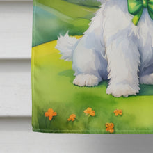 Load image into Gallery viewer, Coton de Tulear St Patrick's Day House Flag