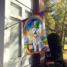 Load image into Gallery viewer, Coton de Tulear St Patrick's Day House Flag