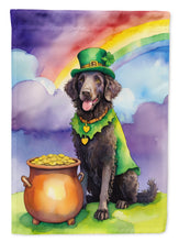 Load image into Gallery viewer, Curly-Coated Retriever St Patrick's Day House Flag