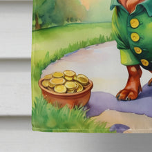 Load image into Gallery viewer, Dachshund St Patrick's Day House Flag