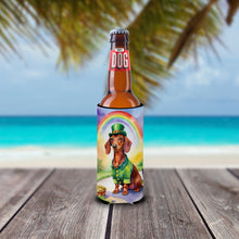 Load image into Gallery viewer, Dachshund St Patrick's Day Slim Can Huggers – Fun, Functional Drink Coolers for Every Occasion