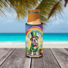 Load image into Gallery viewer, English Bulldog St Patrick's Day Slim Can Huggers – Fun, Functional Drink Coolers for Every Occasion