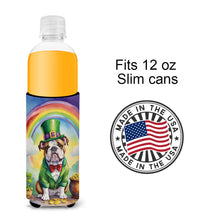 Load image into Gallery viewer, English Bulldog St Patrick's Day Slim Can Huggers – Fun, Functional Drink Coolers for Every Occasion