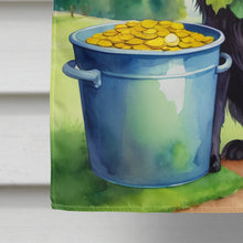 Load image into Gallery viewer, Flat-Coated Retriever St Patrick's Day House Flag