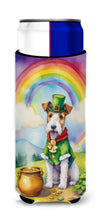 Load image into Gallery viewer, Fox Terrier St Patrick's Day Slim Can Huggers – Fun, Functional Drink Coolers for Every Occasion