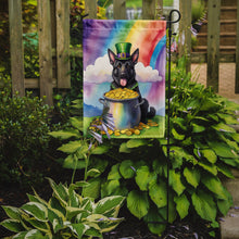 Load image into Gallery viewer, German Shepherd St. Patrick’s Day Garden Flag – Dog with Pot of Gold &amp; Rainbow Yard Decor